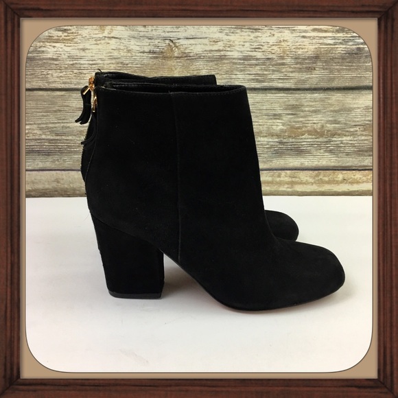 Nine West Shoes - Nine West Black Leather Suede Boots Size 6 1/2 GUC